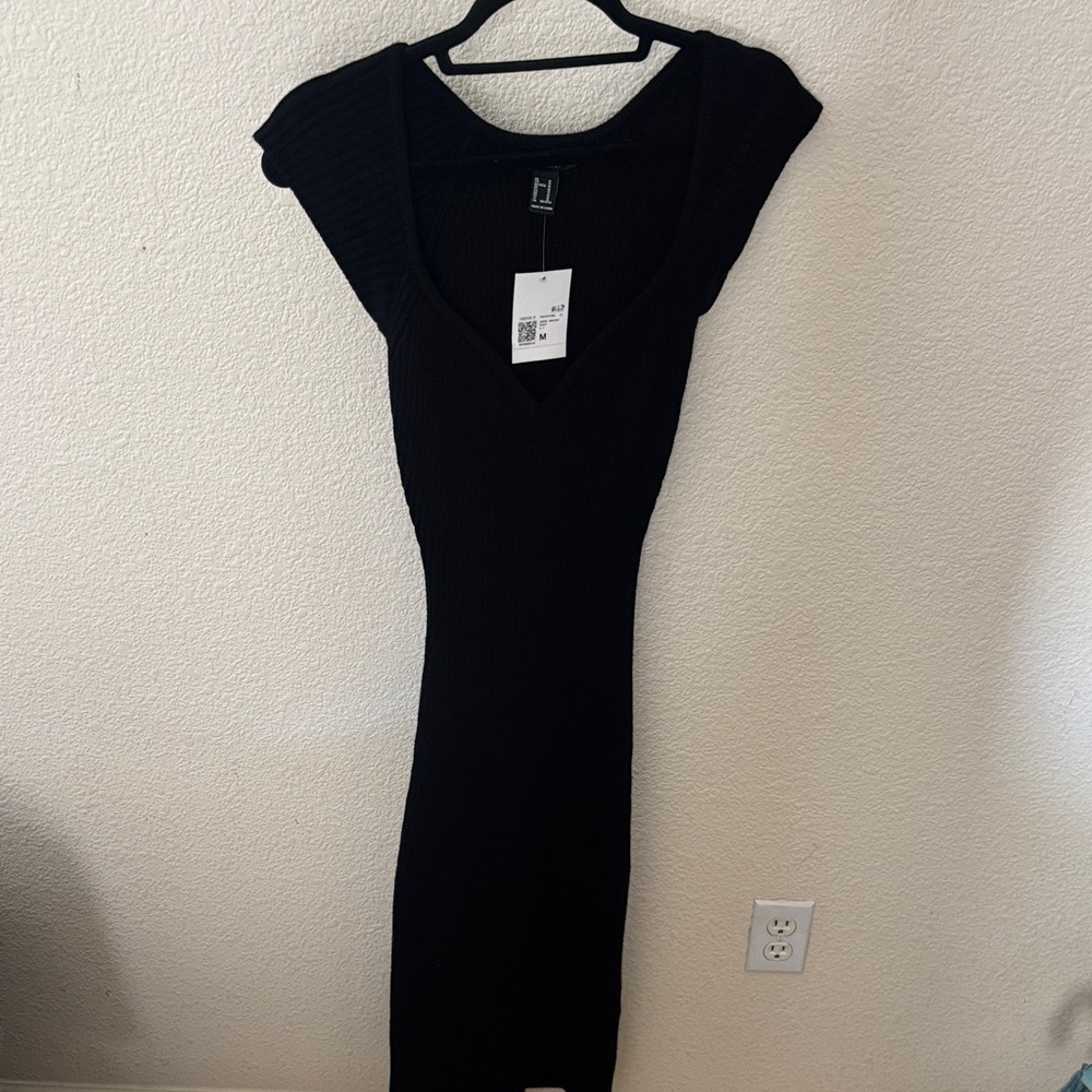 Forever 21 Black Midi Dress